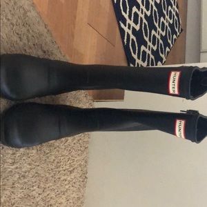 Barely worn tall hunter boots